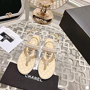 Chanel pearl beige sandals - 6