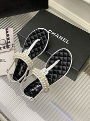 Chanel pearl white sandals - 6