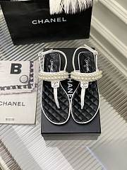 Chanel pearl white sandals - 5