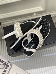 Chanel pearl white sandals - 4