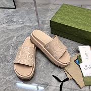 Gucci jumbo GG platform slide sandal - 4