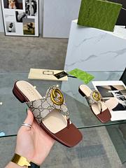 Gucci Brown Blondie thong sandal - 2