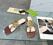 Gucci Brown Blondie thong sandal - 1