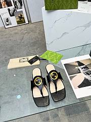 Gucci Black Blondie thong sandal - 5