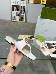 Gucci White Blondie thong sandal - 4