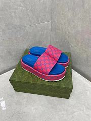 Gucci platform slide sandal - 3