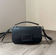 Fendi Baguette black patent leather phone pouch - 1