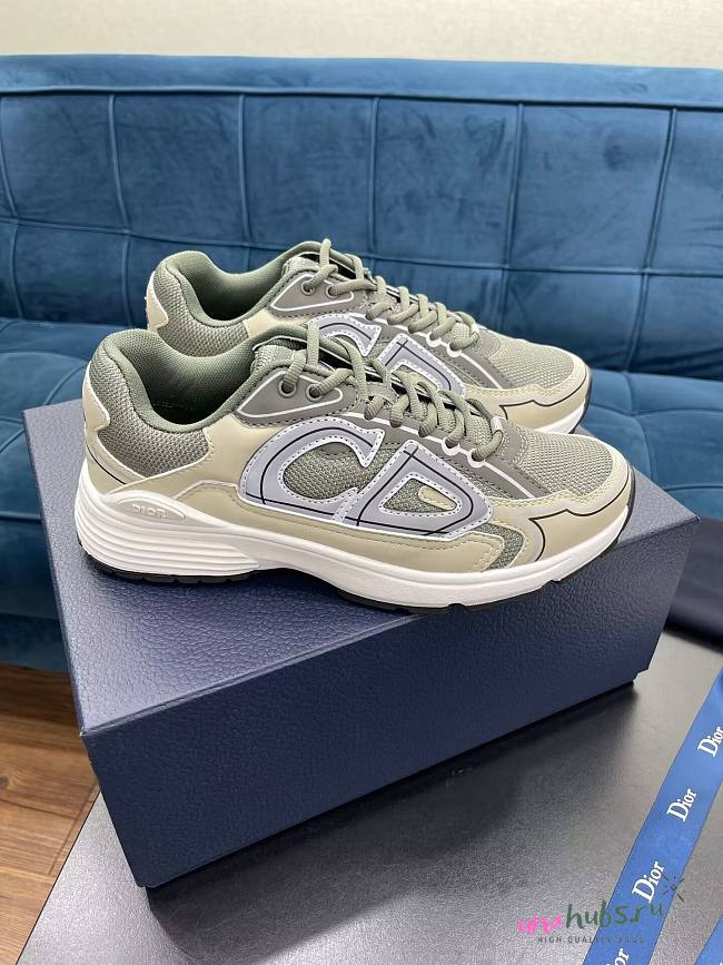 Dior B30 Sneaker Olive Fabric Shoes  - 1