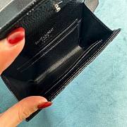 YSL Cassandre all black small envelope wallet - 4