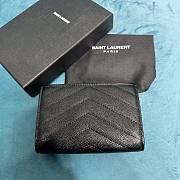 YSL Cassandre black gold small envelope wallet - 5