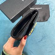 YSL Cassandre black gold small envelope wallet - 2