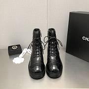 Chanel Black Quilted Chain Boots  - 5