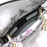 Dior lady D-lite mini white multicolor bag - 4