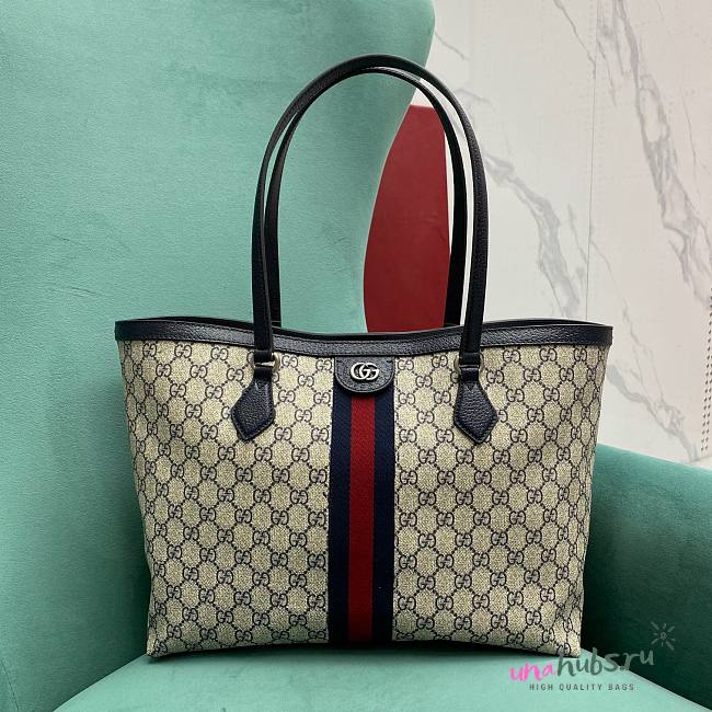 Gucci Shopping Tote Blue Bag - 1