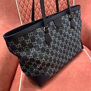 Gucci Shopping Tote Blue Denim Bag - 6