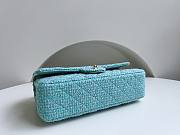 Chanel 22 tweed classic baby blue flap bag 25cm - 5