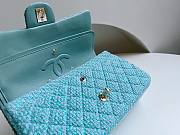 Chanel 22 tweed classic baby blue flap bag 25cm - 4