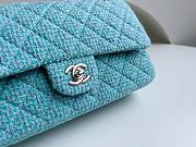 Chanel 22 tweed classic baby blue flap bag 25cm - 3