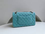 Chanel 22 tweed classic baby blue flap bag 25cm - 2