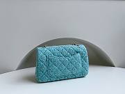 Chanel 22 small tweed classic baby blue flap bag 20cm - 4