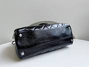 CHANEL Glazed Calfskin CC Delivery Small Tote Black - 5