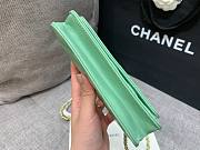 Chanel phone holder gold metal light green bag - 5