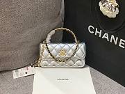 Chanel phone holder gold metal silver bag - 1