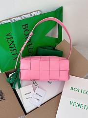 Bottega Veneta Pink Small Brick Cassette Bag - 1