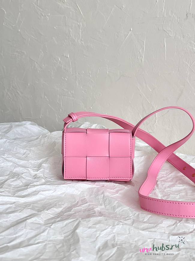 Bottega Veneta Pink Mini Cassette Bag - 1