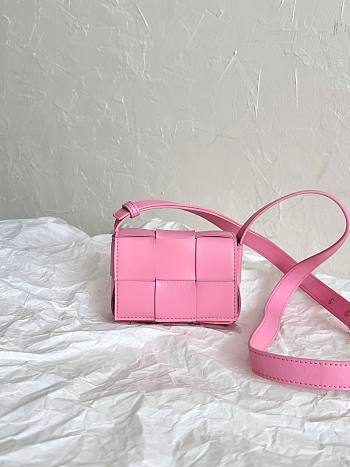 Bottega Veneta Pink Mini Cassette Bag