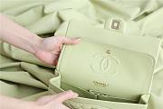 Chanel 22C Small Quilted Classic Flap Mint Green Caviar Gold Hardware Bag - 4