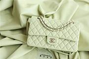 Chanel 22C Small Quilted Classic Flap Mint Green Caviar Gold Hardware Bag - 2