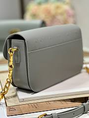 Dior 30 Montaigne Avenue Grey Leather Bag  - 2