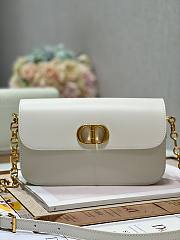 Dior 30 Montaigne Avenue White Leather Bag - 1