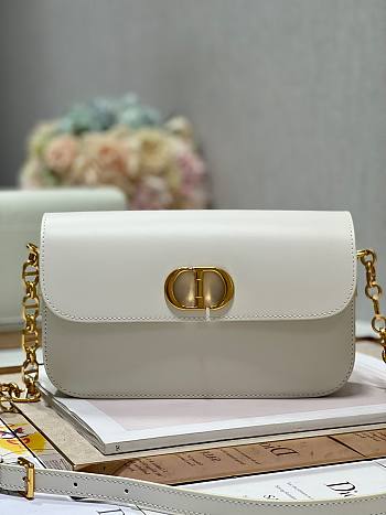 Dior 30 Montaigne Avenue White Leather Bag