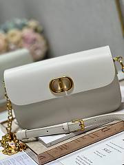 Dior 30 Montaigne Avenue White Leather Bag - 5