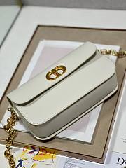 Dior 30 Montaigne Avenue White Leather Bag - 4