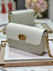 Dior 30 Montaigne Avenue White Leather Bag - 3