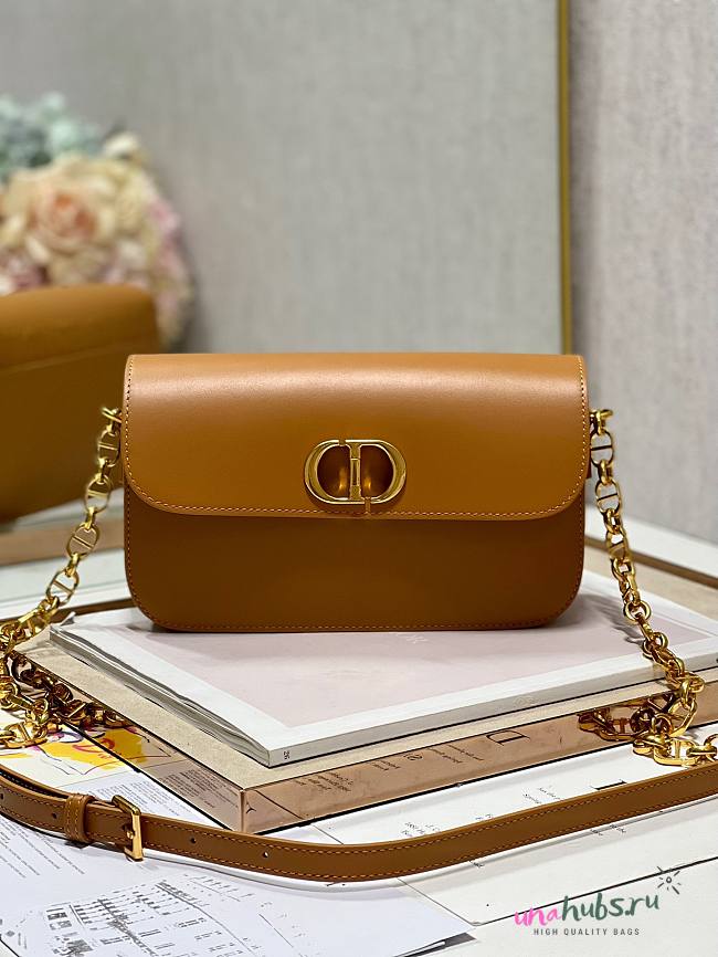 Dior 30 Montaigne Avenue Brown Leather Bag - 1