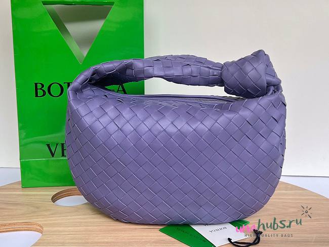 Bottega Veneta Small Ladies Jodie Hobo Purple Bag - 1