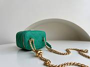 Chanel Small Vanity Classic Box On Chain Green Caviar Bag - 4