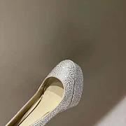 Valentino Garavani WhiteTan-Go Pump with Crystals 155mm Heels - 6