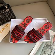 Dior Dway red slippers 02 - 1