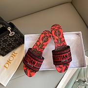 Dior Dway red slippers 02 - 3