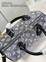 Louis Vuitton Grey Monogram Denim Speedy Bandoulière 25 Bag - 2