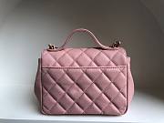 Chanel Business Affinity Pink Caviar Leather Bag - 4
