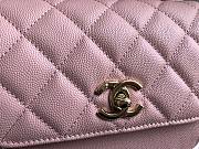 Chanel Business Affinity Pink Caviar Leather Bag - 2