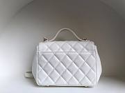 Chanel Business Affinity White Caviar Leather Bag - 6