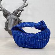 Bottega Veneta Blue Glitter Rhinestone Knot Handle Bag - 6