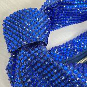 Bottega Veneta Blue Glitter Rhinestone Knot Handle Bag - 4